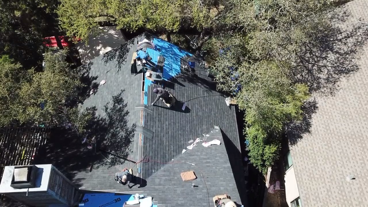 Hail damage roof replacement in Austin