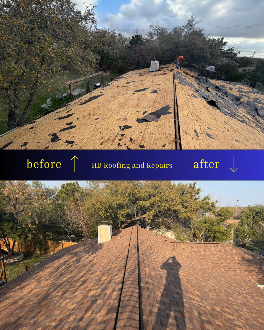 Roof inspection project in Cedar Park Austin