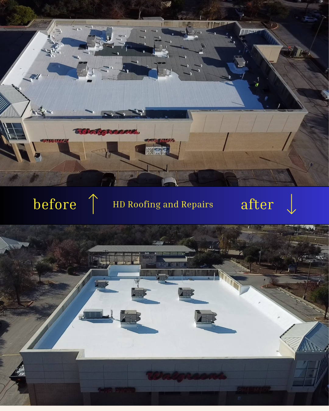Commercial roofing project