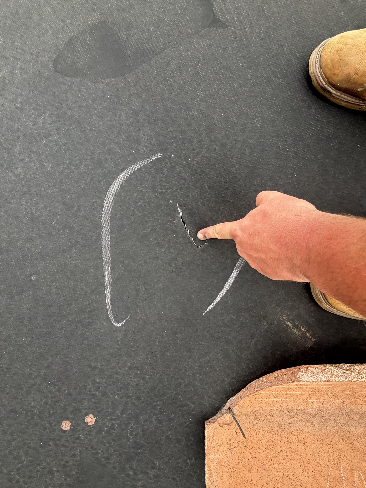 Commercial roofing inspection before replacement