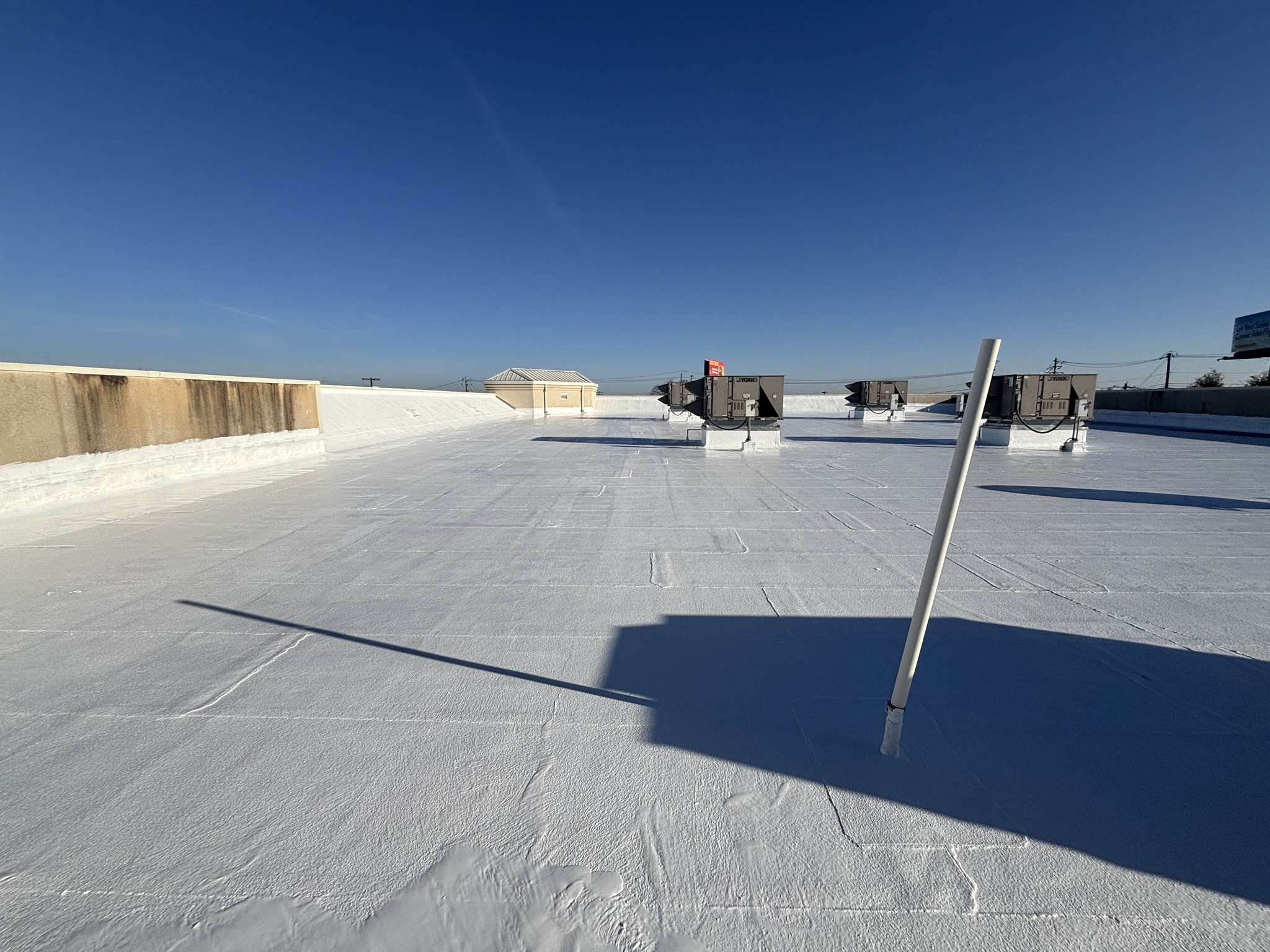 Commercial flat roof project